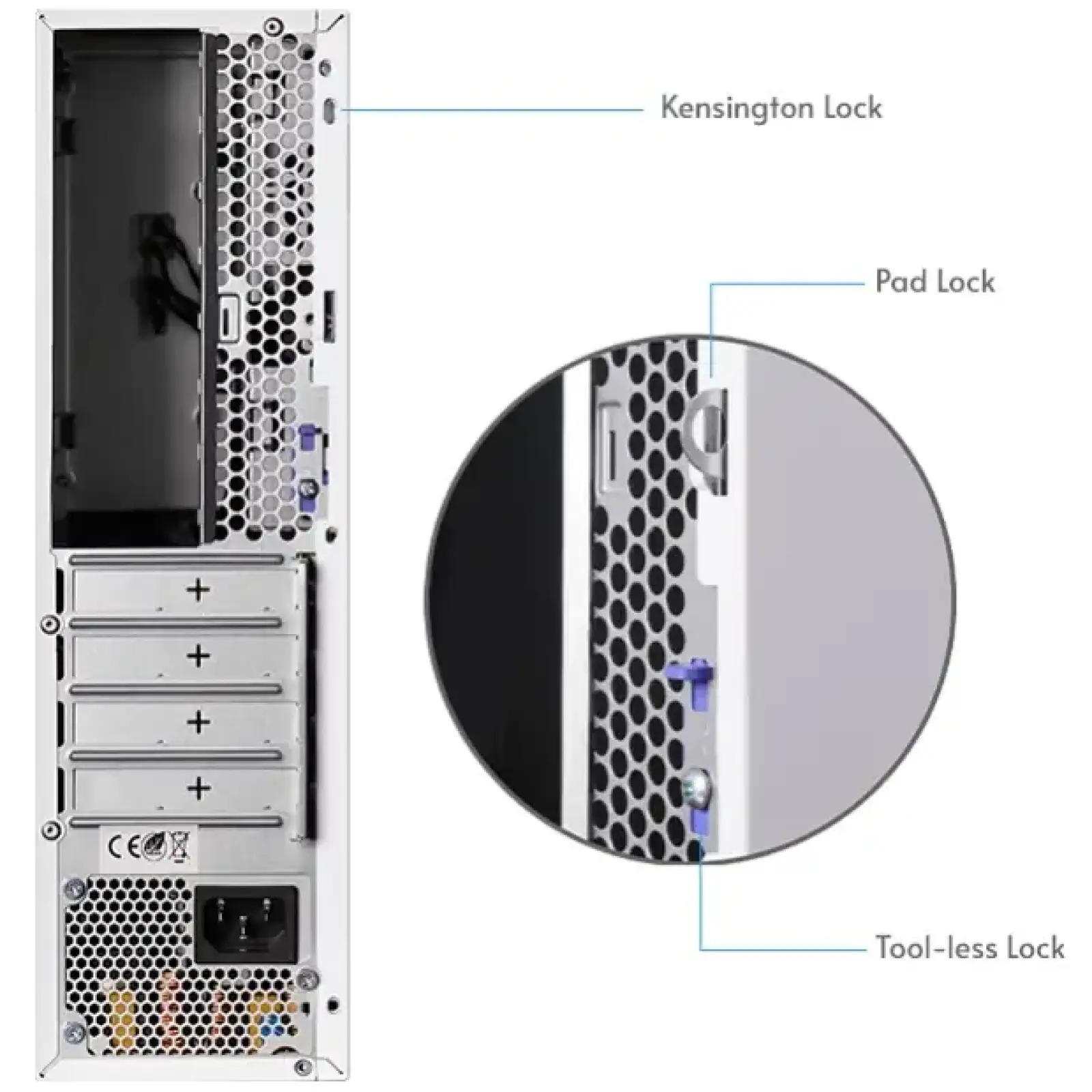 Корпус Chieftec UNI BE-10W-300 mATX , Блок питания 300W, SLIM FF WHITE UA