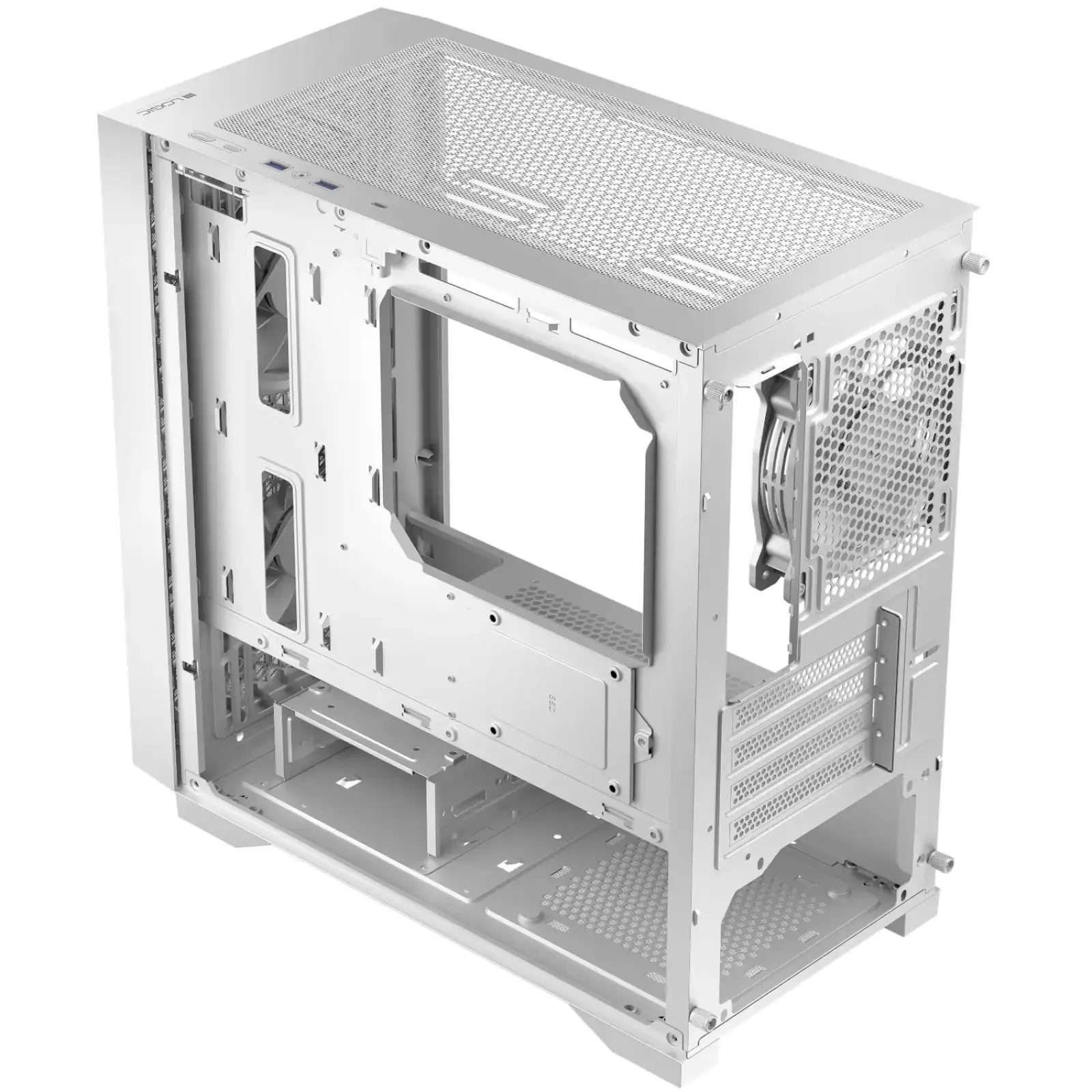 Корпус LogicConcept DART PRO MINI WHITE MESH fans 3x120mm без Блок живлення mATX (AM-DART-PRO-0000-20) UA