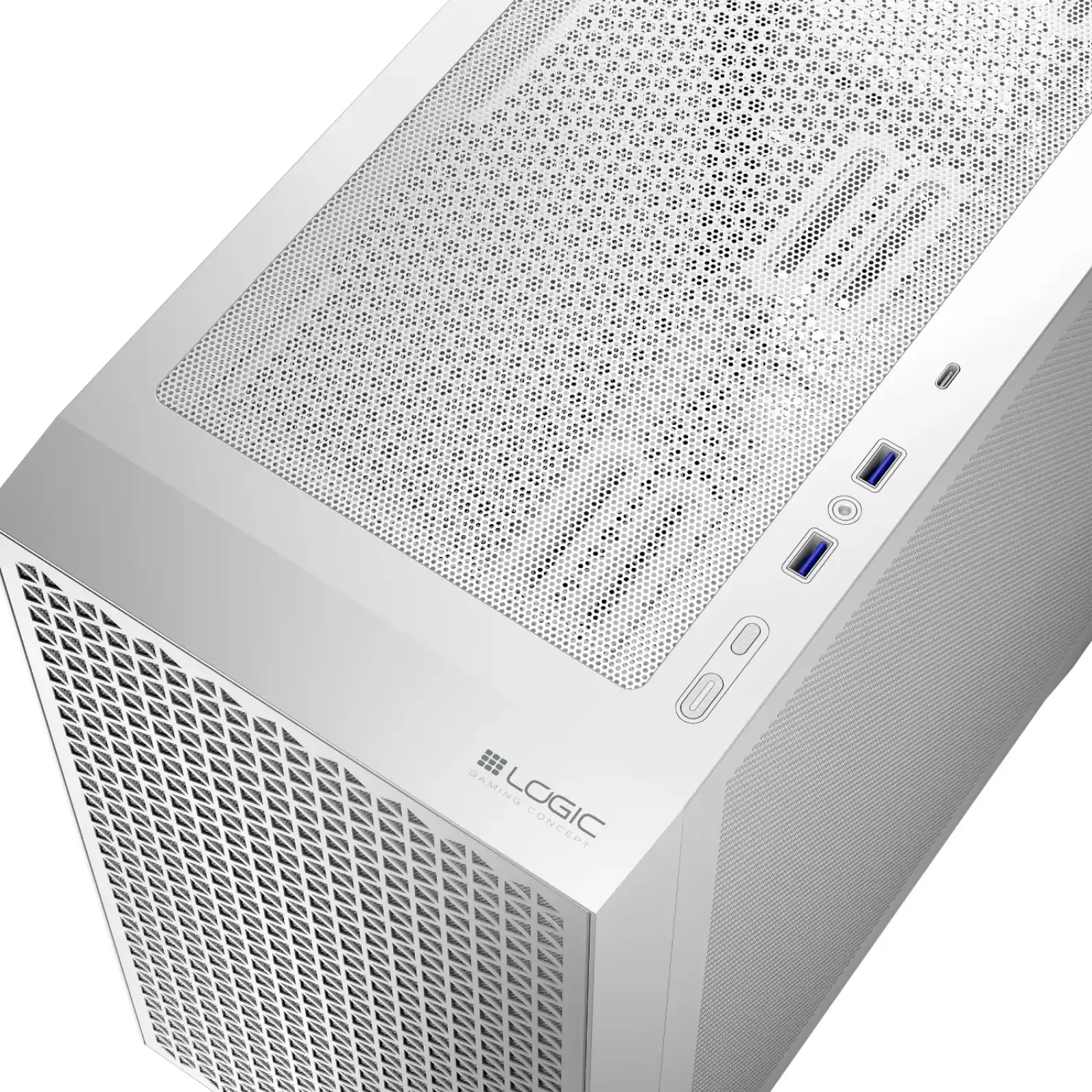 Корпус LogicConcept DART PRO MINI WHITE MESH fans 3x120mm без Блок живлення mATX (AM-DART-PRO-0000-20) UA