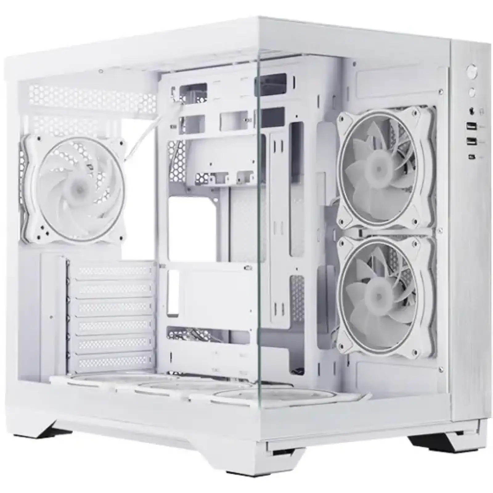 Корпус Chieftec VISIO GM-30W-TG-OP ATX, без БЖ, White UA