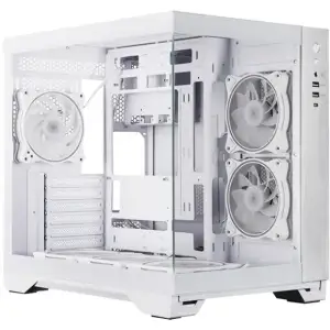 Корпус Chieftec VISIO GM-30W-TG-OP ATX, без БЖ, White UA