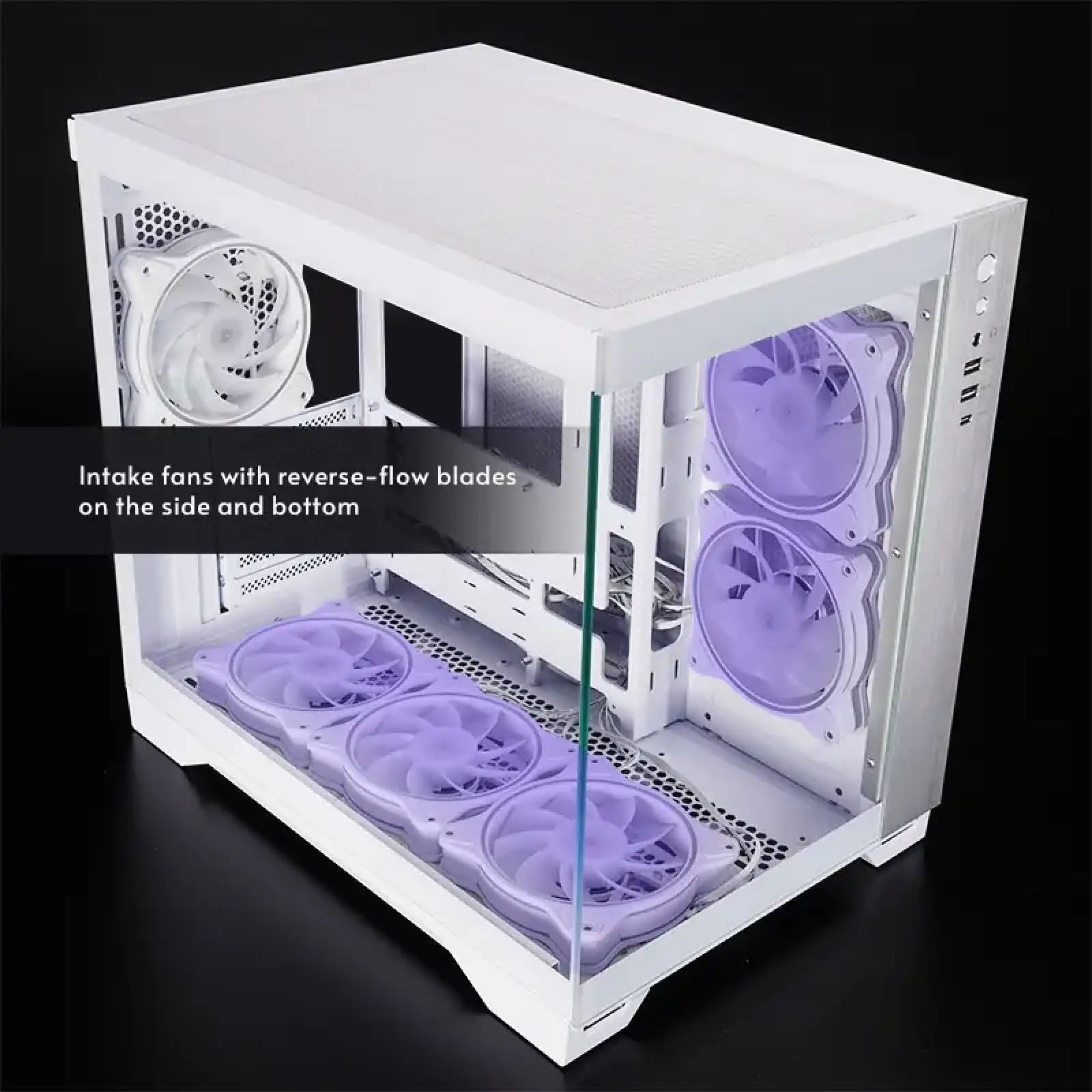 Корпус Chieftec VISIO GM-30W-TG-OP ATX, без БЖ, White UA