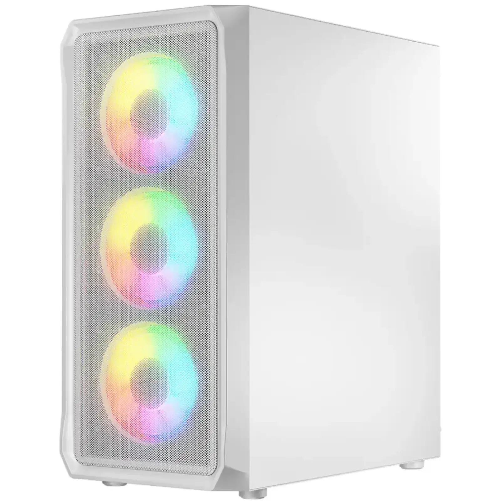 Корпус LogicConcept PORTOS MESH+GLASS ARGB fans 4x120mm WHITE без Блок живлення ATX (AT-PORTOS-20-0000000-0002) UA