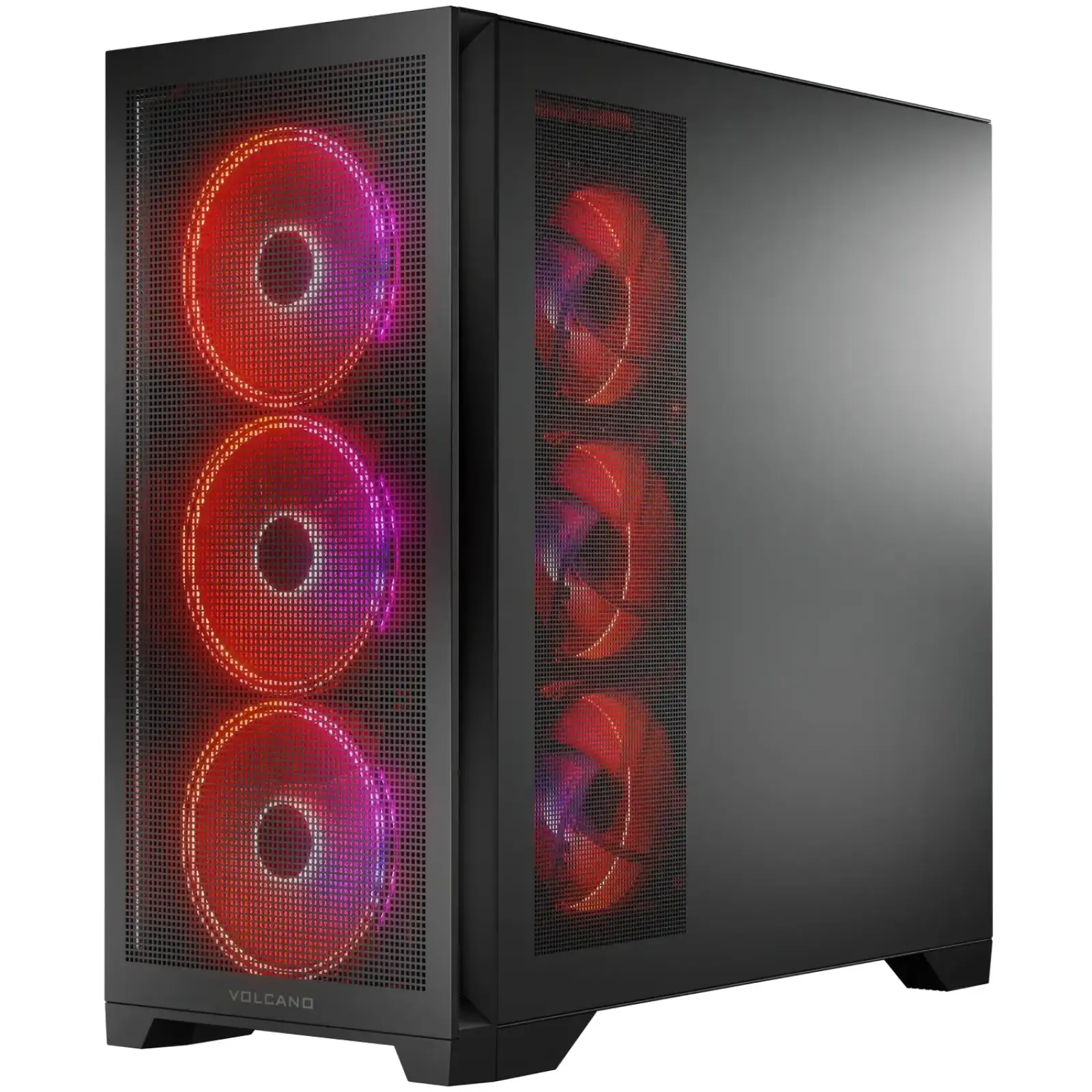 Корпус Modecom VOLCANO EXPANSE S ARGB 4x140mm fans MIDI USB 3.0x2+TYPE-C BLACK без Блок питания ATX (AT-EXPANSE-SG-10-000000) UA