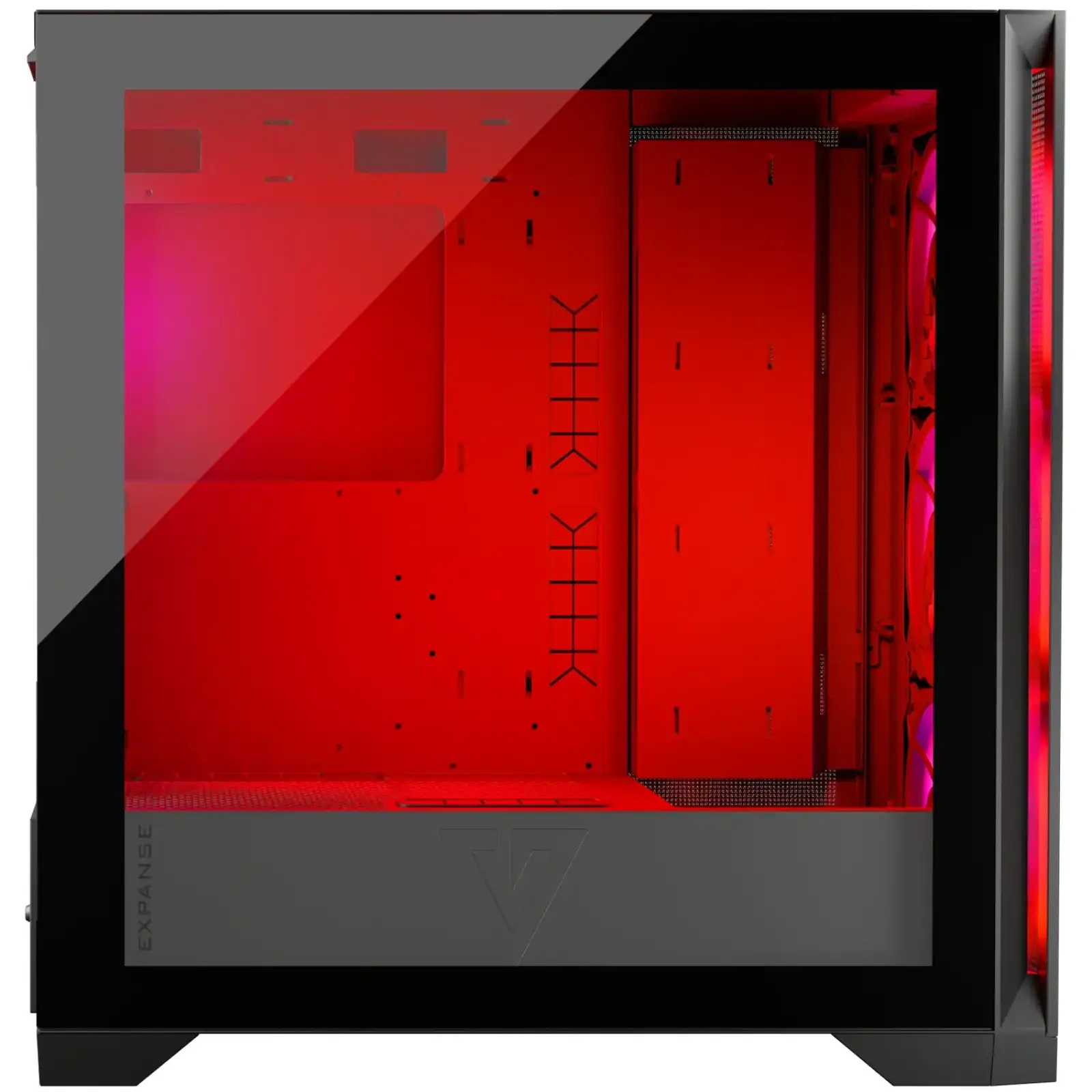 Корпус Modecom VOLCANO EXPANSE S ARGB 4x140mm fans MIDI USB 3.0x2+TYPE-C BLACK без Блок питания ATX (AT-EXPANSE-SG-10-000000) UA