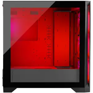 Корпус Modecom VOLCANO EXPANSE S ARGB 4x140mm fans MIDI USB 3.0x2+TYPE-C BLACK без Блок питания ATX (AT-EXPANSE-SG-10-000000) UA
