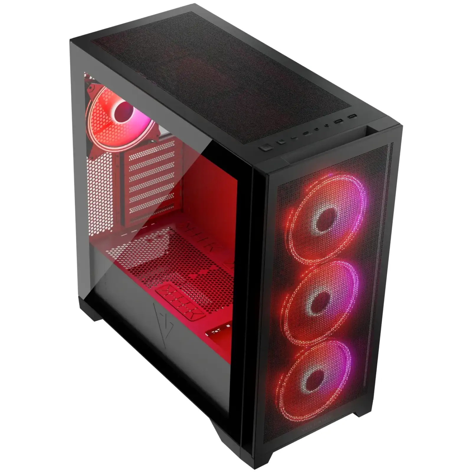 Корпус Modecom VOLCANO EXPANSE S ARGB 4x140mm fans MIDI USB 3.0x2+TYPE-C BLACK без Блок питания ATX (AT-EXPANSE-SG-10-000000) UA