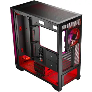 Корпус Modecom VOLCANO EXPANSE S ARGB 4x140mm fans MIDI USB 3.0x2+TYPE-C BLACK без Блок питания ATX (AT-EXPANSE-SG-10-000000) UA