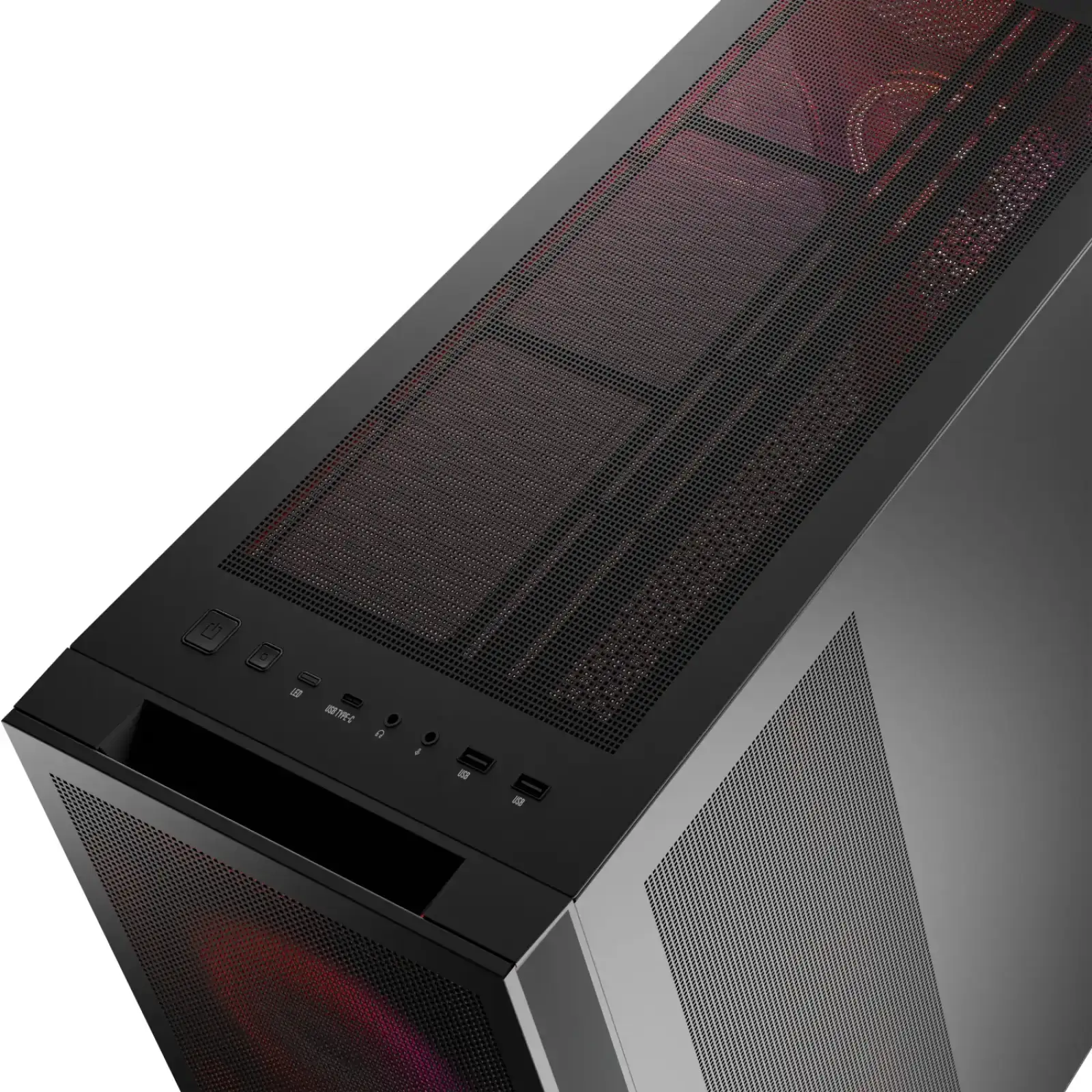 Корпус Modecom VOLCANO EXPANSE S ARGB 4x140mm fans MIDI USB 3.0x2+TYPE-C BLACK без Блок питания ATX (AT-EXPANSE-SG-10-000000) UA