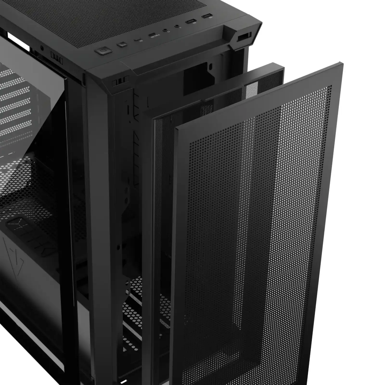 Корпус Modecom VOLCANO EXPANSE S ARGB 4x140mm fans MIDI USB 3.0x2+TYPE-C BLACK без Блок питания ATX (AT-EXPANSE-SG-10-000000) UA
