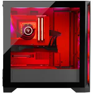 Корпус Modecom VOLCANO EXPANSE S ARGB 4x140mm fans MIDI USB 3.0x2+TYPE-C BLACK без Блок питания ATX (AT-EXPANSE-SG-10-000000) UA