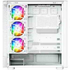 Корпус Modecom VOLCANO AQ500 ARGB MIDI FRONT LCD 6,2”, 4x120mm fans WHITE без Блок питания ATX (MC-A-AQ500-4FA-W) UA
