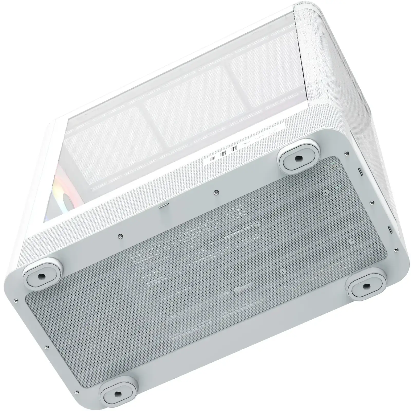 Корпус Modecom VOLCANO AQ500 ARGB MIDI FRONT LCD 6,2”, 4x120mm fans WHITE без Блок питания ATX (MC-A-AQ500-4FA-W) UA