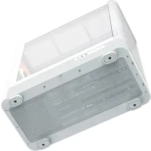 Корпус Modecom VOLCANO AQ500 ARGB MIDI FRONT LCD 6,2”, 4x120mm fans WHITE без Блок питания ATX (MC-A-AQ500-4FA-W) UA