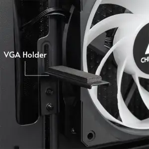 Корпус Chieftec VISTA GT-01B-OP 3x120mm A-RGB, ATX, без БЖ, Black UA