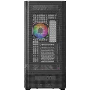 Корпус Modecom VOLCANO AQ400 ARGB MIDI SIDE LCD 6,2”, 4x120mm fans BLACK без Блок питания ATX (MC-A-AQ400-4FA-B) UA