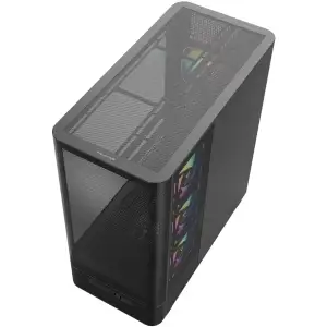 Корпус Modecom VOLCANO AQ400 ARGB MIDI SIDE LCD 6,2”, 4x120mm fans BLACK без Блок питания ATX (MC-A-AQ400-4FA-B) UA