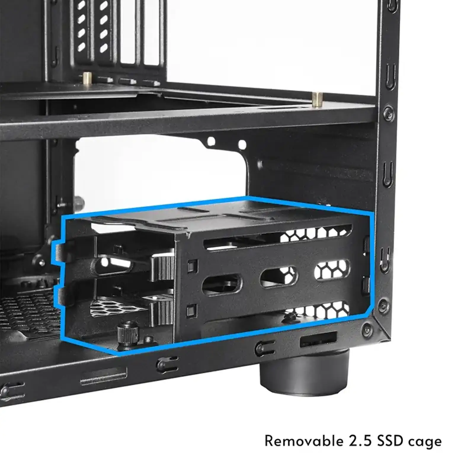 Корпус Chieftec THE CUBE CI-03B-OP, без БЖ, fan 20cm, mATX, Black UA