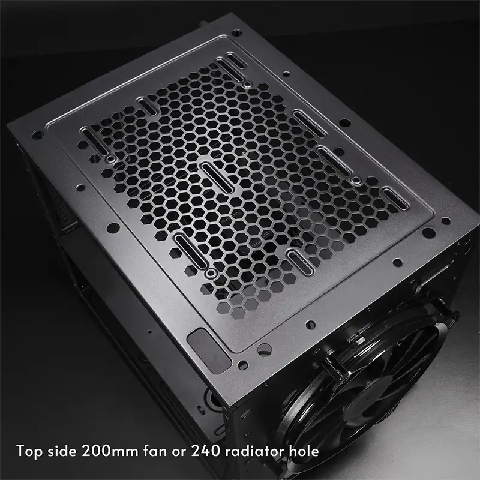 Корпус Chieftec THE CUBE CI-03B-OP, без БЖ, fan 20cm, mATX, Black UA