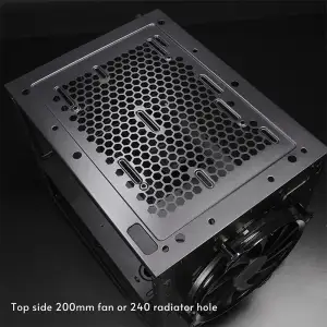Корпус Chieftec THE CUBE CI-03B-OP, без БЖ, fan 20cm, mATX, Black UA