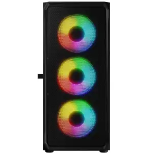Корпус LogicConcept PORTOS MESH+GLASS ARGB fans 4x120mm BLACK без Блок живлення ATX (AT-PORTOS-10-0000000-0002) UA