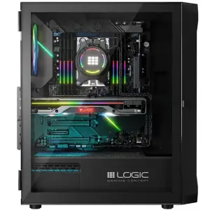 Корпус LogicConcept PORTOS MESH+GLASS ARGB fans 4x120mm BLACK без Блок живлення ATX (AT-PORTOS-10-0000000-0002) UA