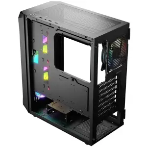 Корпус LogicConcept PORTOS MESH+GLASS ARGB fans 4x120mm BLACK без Блок живлення ATX (AT-PORTOS-10-0000000-0002) UA