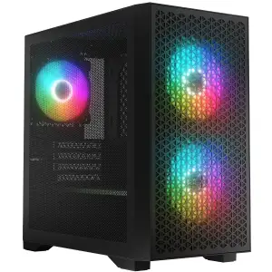Корпус LogicConcept DART PRO ARGB MINI BLACK MESH fans 3x120mm без Блок живлення mATX (AM-DART-PRO-ARGB-10) UA