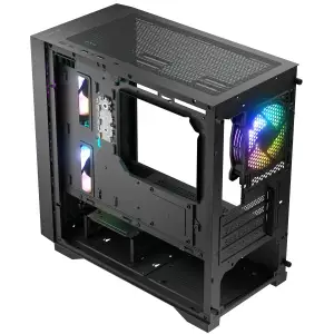 Корпус LogicConcept DART PRO ARGB MINI BLACK MESH fans 3x120mm без Блок живлення mATX (AM-DART-PRO-ARGB-10) UA