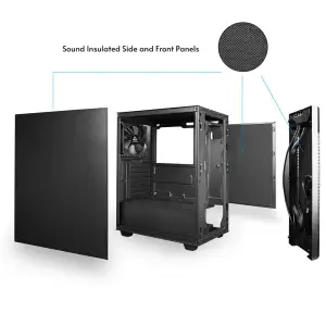 Корпус Chieftec ELOX AS-01B-OP ATX, без БЖ, Black UA