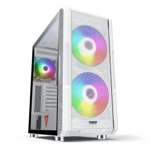 Корпус Modecom AMIRANI ARGB WHITE fans 2x200mm+1x120mm без Блок питания ATX (AT-AMIRANI-PG-20-000000-0) UA