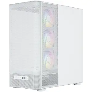 Корпус Modecom VOLCANO AQ400 ARGB MIDI SIDE LCD 6,2”, 4x120mm fans WHITE без Блок питания ATX (MC-A-AQ400-4FA-W) UA