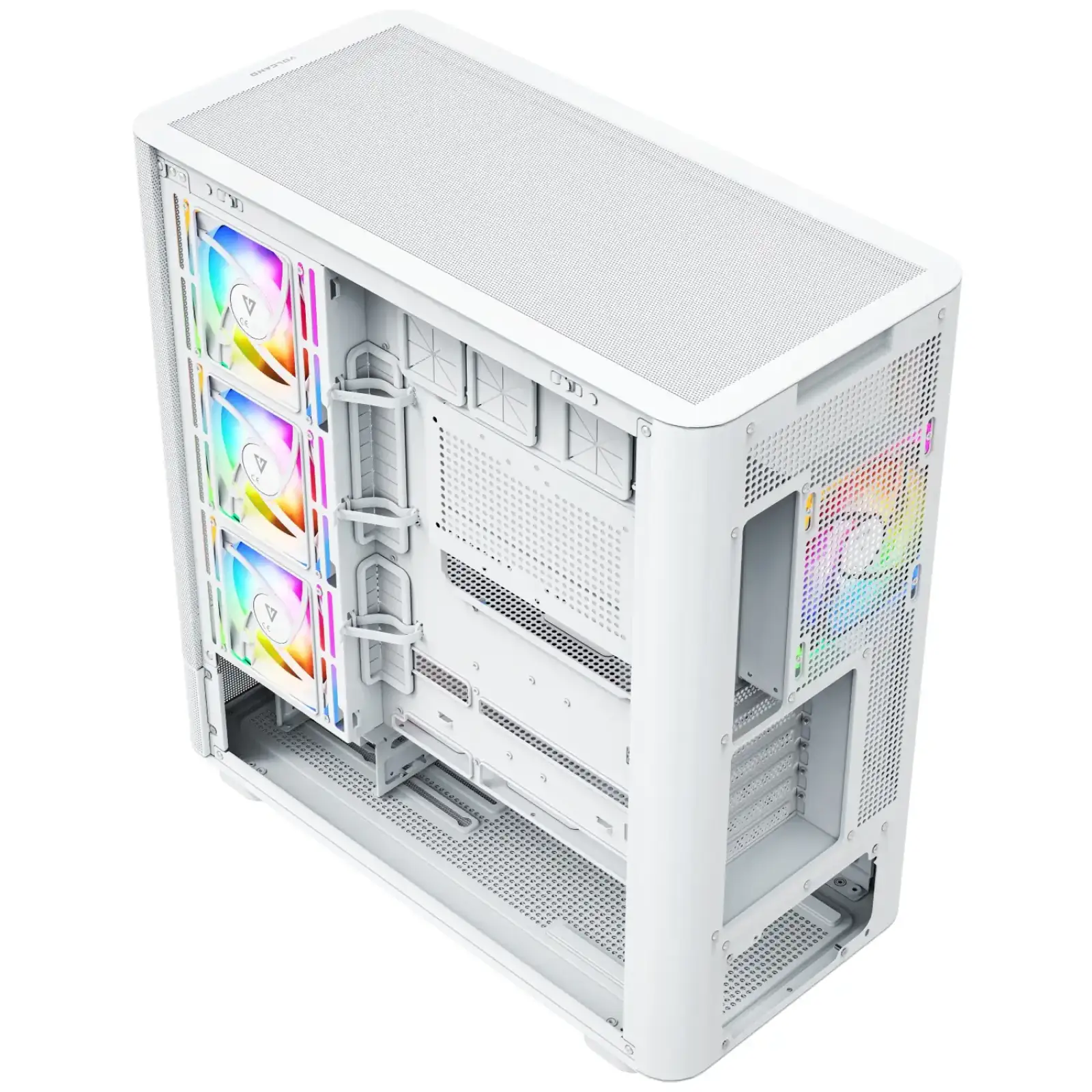 Корпус Modecom VOLCANO AQ400 ARGB MIDI SIDE LCD 6,2”, 4x120mm fans WHITE без Блок питания ATX (MC-A-AQ400-4FA-W) UA
