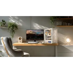 Корпус Modecom VOLCANO AQ400 ARGB MIDI SIDE LCD 6,2”, 4x120mm fans WHITE без Блок питания ATX (MC-A-AQ400-4FA-W) UA