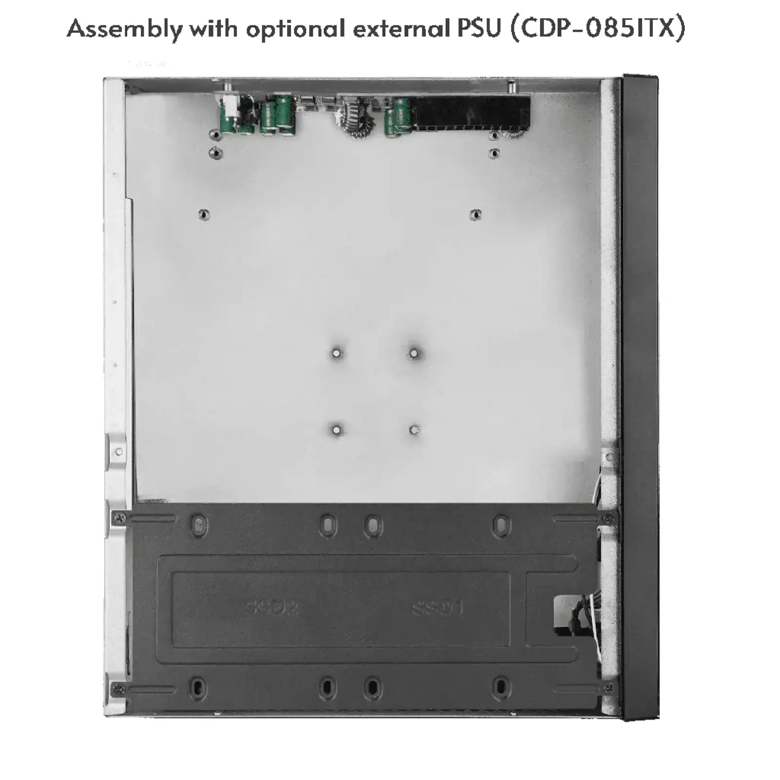 Корпус Chieftec COMPACT IX-06B-OP mATX, без БЖ, SLIM FF UA