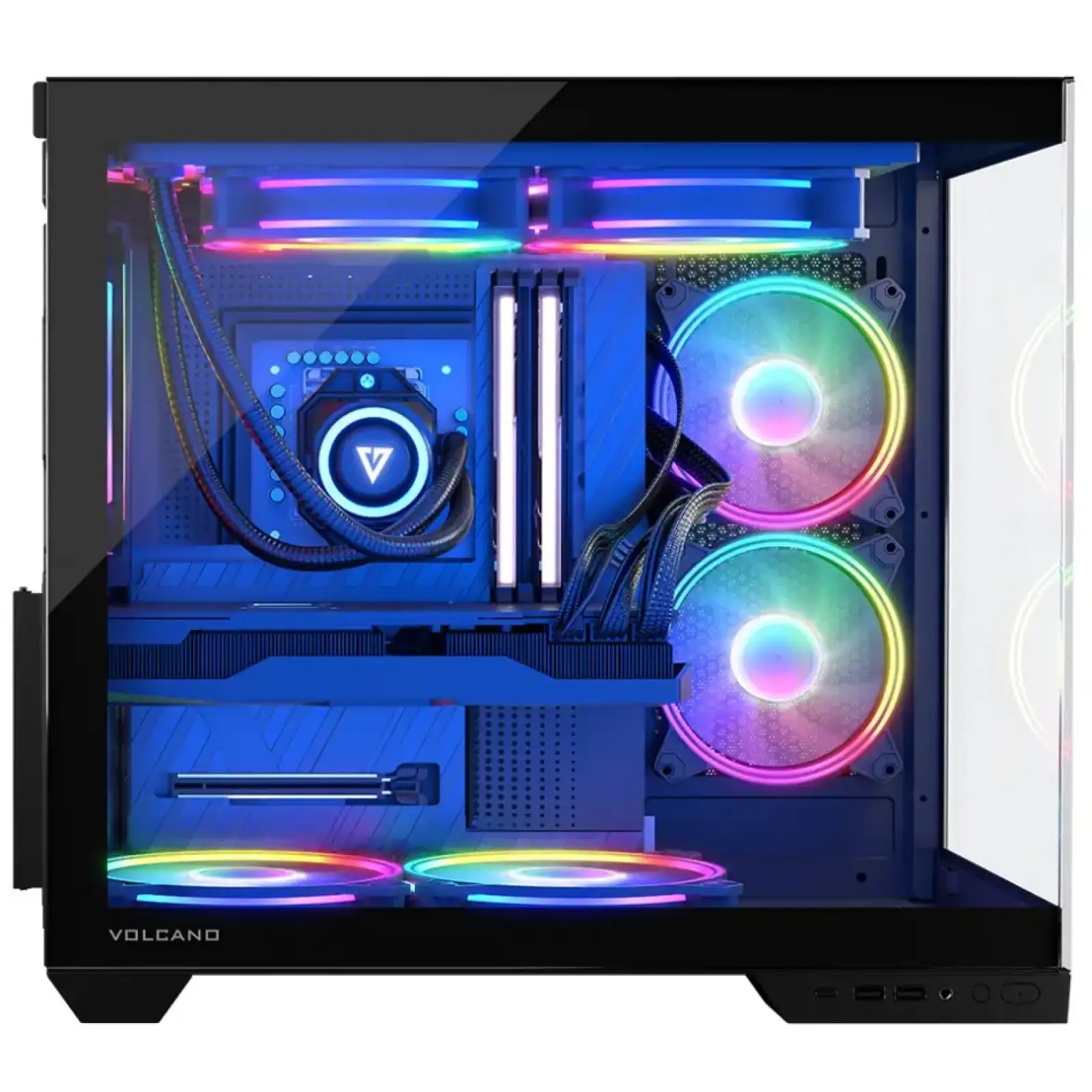 Корпус Modecom VOLCANO PANORAMA APEX ARGB 5F MIDI GREY без Блок питания ATX (AT-PANORAMA-5F-ARGB-10-00) UA