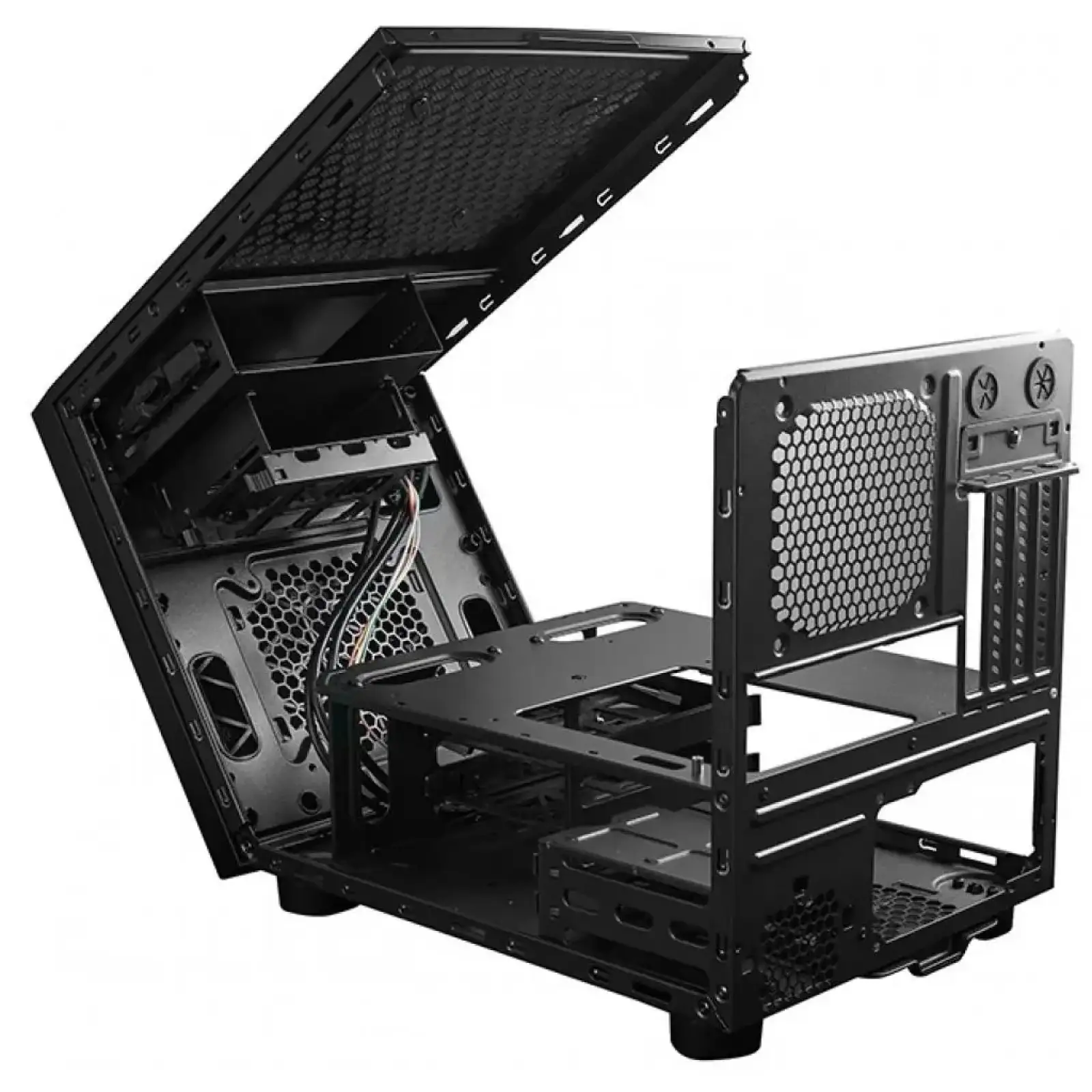 Корпус Chieftec MESH PRO CUBE CI-02B-OP, без БЖ, 2xUSB3.0, mATX, Black UA