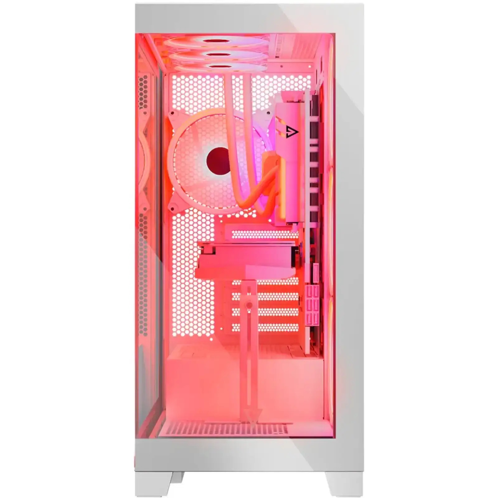 Корпус Modecom VOLCANO SPACE APEX ARGB 4x140mm fans MIDI USB 3.0x2+TYPE-C WHITE без Блок питания ATX (AT-SPACE-PG-20-000000-000) UA