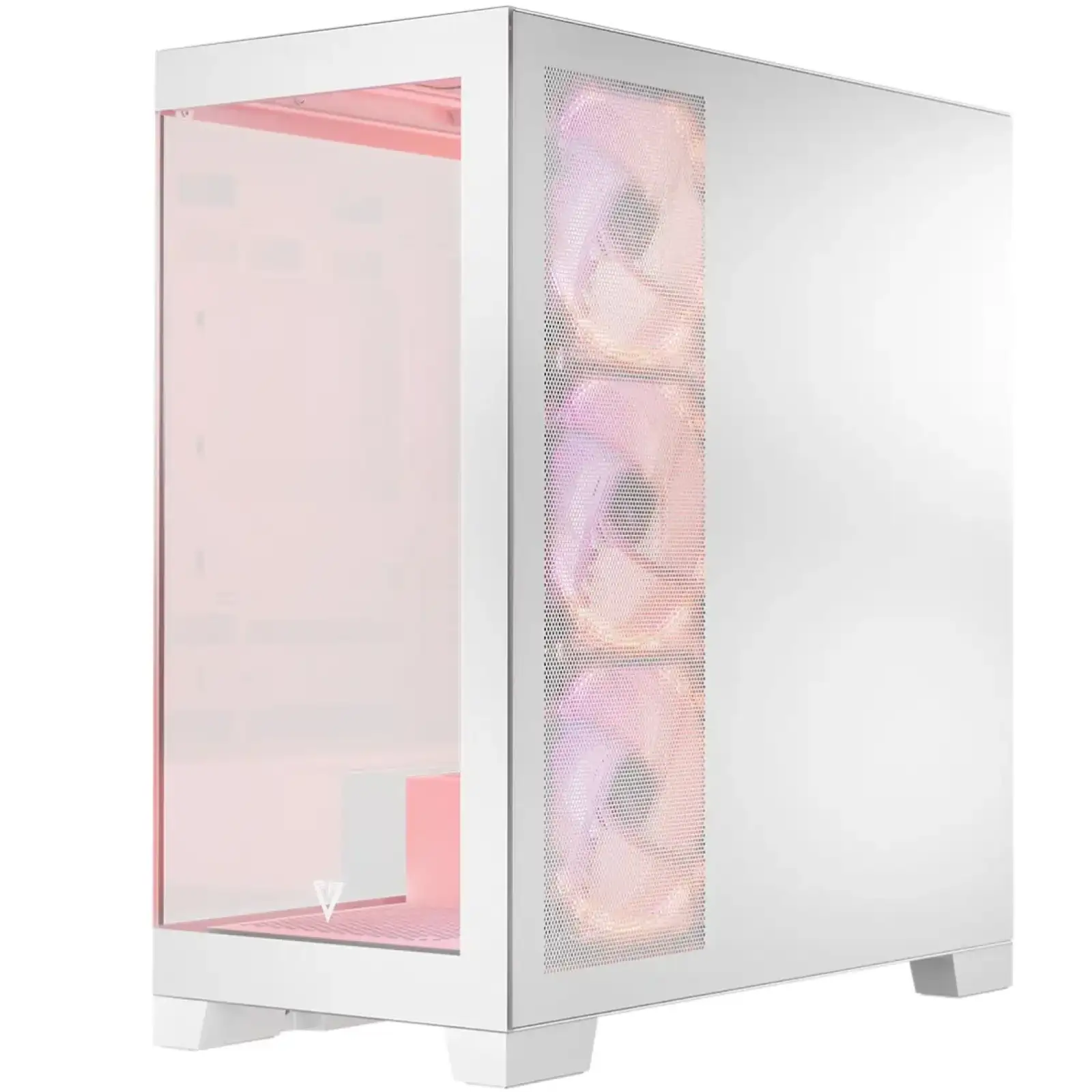 Корпус Modecom VOLCANO SPACE APEX ARGB 4x140mm fans MIDI USB 3.0x2+TYPE-C WHITE без Блок питания ATX (AT-SPACE-PG-20-000000-000) UA