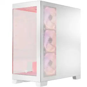 Корпус Modecom VOLCANO SPACE APEX ARGB 4x140mm fans MIDI USB 3.0x2+TYPE-C WHITE без Блок питания ATX (AT-SPACE-PG-20-000000-000) UA