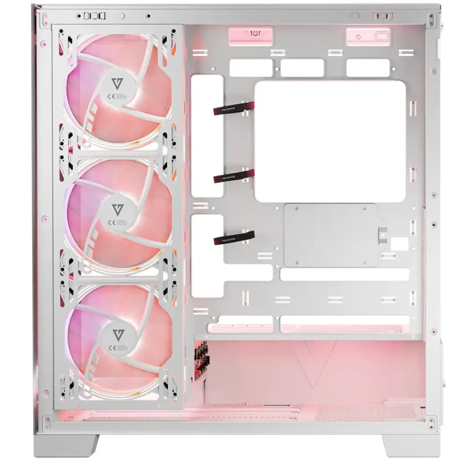 Корпус Modecom VOLCANO SPACE APEX ARGB 4x140mm fans MIDI USB 3.0x2+TYPE-C WHITE без Блок питания ATX (AT-SPACE-PG-20-000000-000) UA