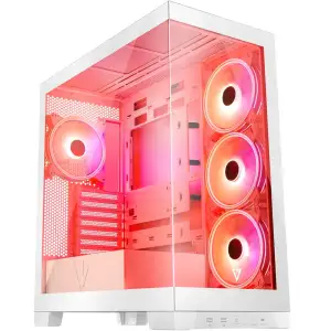 Корпус Modecom VOLCANO SPACE APEX ARGB 4x140mm fans MIDI USB 3.0x2+TYPE-C WHITE без Блок питания ATX (AT-SPACE-PG-20-000000-000) UA