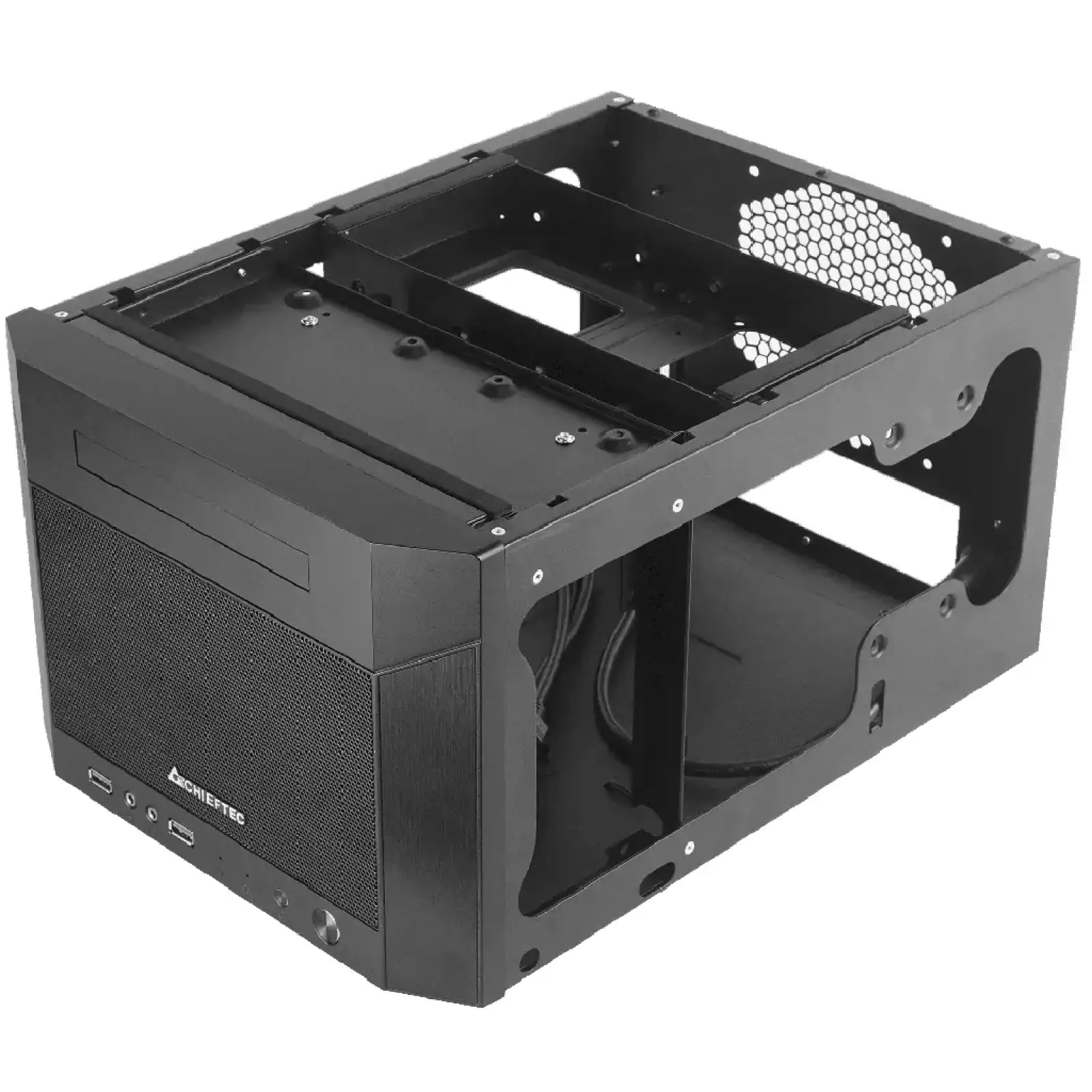 Корпус Chieftec PRO CUBE MINI CN-01B-OP miniITX, без БЖ, Black UA