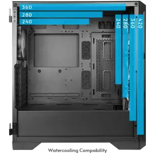Корпус Chieftec APEX GA-01B-TG-OP 4x120mm A-RGB, USB-C, E-ATX, без БЖ, Black UA