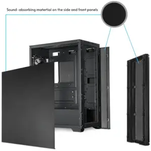 Корпус Chieftec Pro Midi Q AS-02B-OP ATX, без БЖ, Black UA