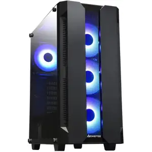 Корпус Chieftec HUNTER GS-01B-OP 4x120mm A-RGB, ATX, без БЖ, Black UA