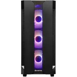 Корпус Chieftec HUNTER GS-01B-OP 4x120mm A-RGB, ATX, без БЖ, Black UA
