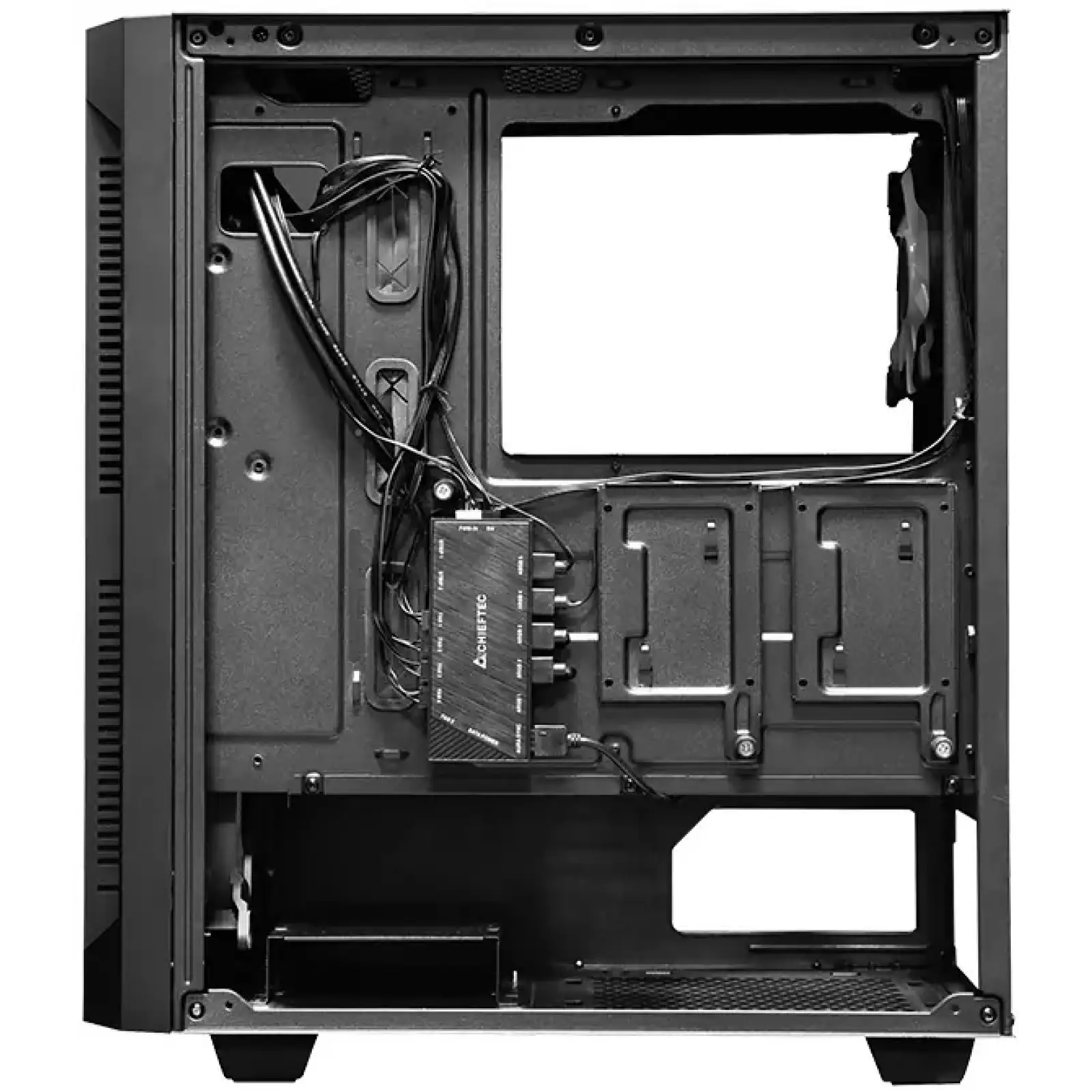 Корпус Chieftec HUNTER GS-01B-OP 4x120mm A-RGB, ATX, без БЖ, Black UA