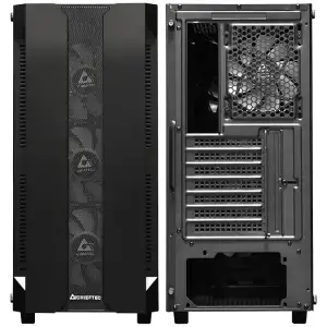Корпус Chieftec HUNTER GS-01B-OP 4x120mm A-RGB, ATX, без БЖ, Black UA
