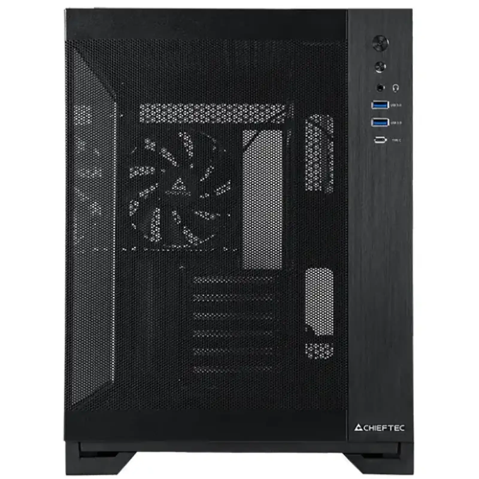 Корпус Chieftec VISIO AIR GM-30B-M-OP ATX, без БЖ, Black UA